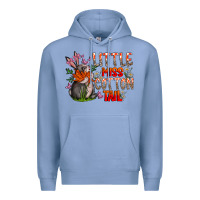Colony Blue Little Miss Cotton Tail Premium Hoodie - CowhideDigitalArt
