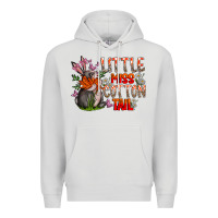 Dove Grey Little Miss Cotton Tail Premium Hoodie - CowhideDigitalArt