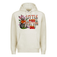 Oatmeal Heather Little Miss Cotton Tail Premium Hoodie - CowhideDigitalArt