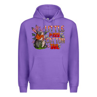 Purple Little Miss Cotton Tail Premium Hoodie - CowhideDigitalArt