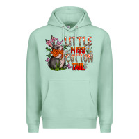 Seafoam Little Miss Cotton Tail Premium Hoodie - CowhideDigitalArt