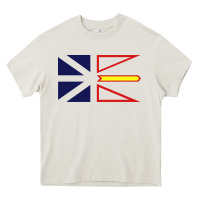Newfoundland And Labrador Flag - 3 Color Heavy Core Tee | Teevron