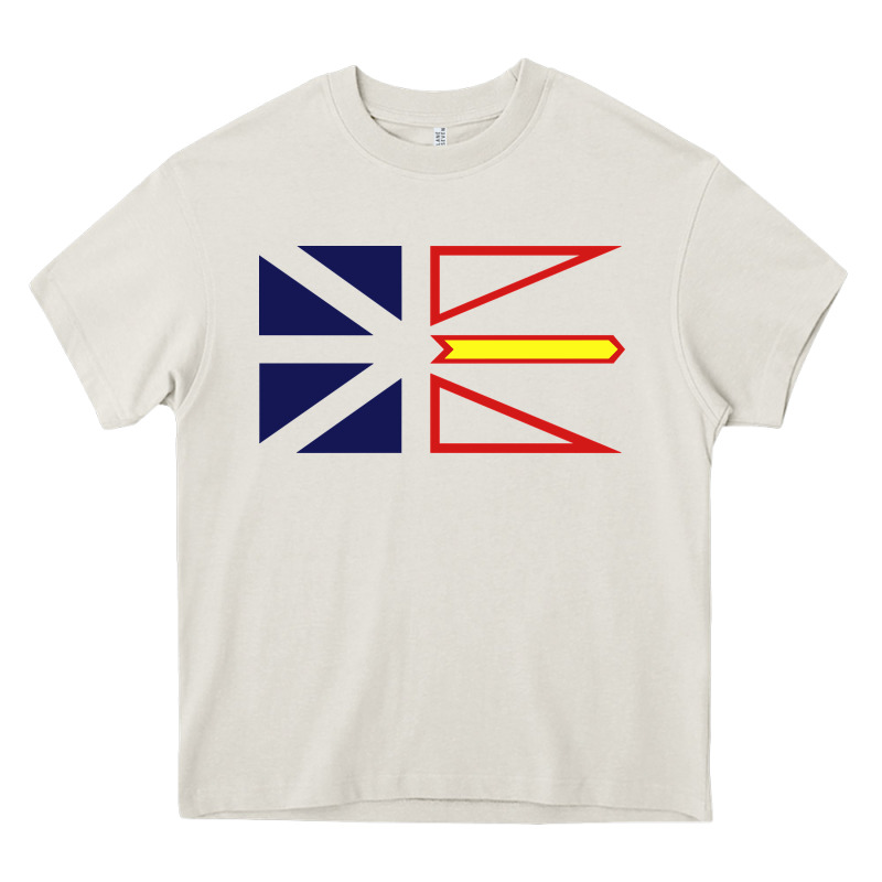 Newfoundland And Labrador Flag - 3 Color Heavy Core Tee by longCreatives | Teevron