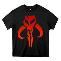 Black Mando Mythosaur Skull Sticker Heavy Core Tee - longCreatives