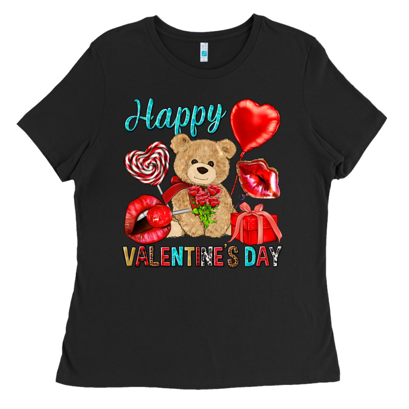 Happy Valentines Day Valentine's Day Ladies Tee by HowdyJamesFarm | Teevron
