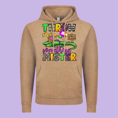 Throw Me Something Mister Mardi Gras Olivia Vintage Hoodie Designed By Oliviacreatesart