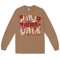 Toasted Coconut Love never fails Long Sleeve Tee - FaDigitalArtStudio