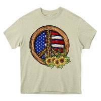 Mossy Peace Sign Heavy Core Tee - JahusDesignShop