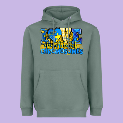 Love Doesn't Count Chromosomes Heavyweight Hoodie Designed By Adodesignshop
