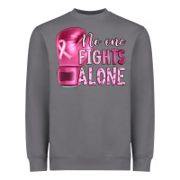 Storm Breast cancer no one fights alone boxing Heavyweight Sweatshirt - Artiststas