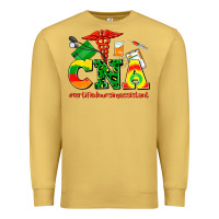 Antique Gold cna juneteenth certified nursing assistant Premium Sweatshirt - AdoDesignShop