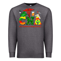Charcoal Heather cna juneteenth certified nursing assistant Premium Sweatshirt - AdoDesignShop