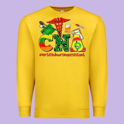 Cna Juneteenth Certified Nursing Assistant Premium Sweatshirt Designed By Adodesignshop