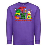 Purple cna juneteenth certified nursing assistant Premium Sweatshirt - AdoDesignShop