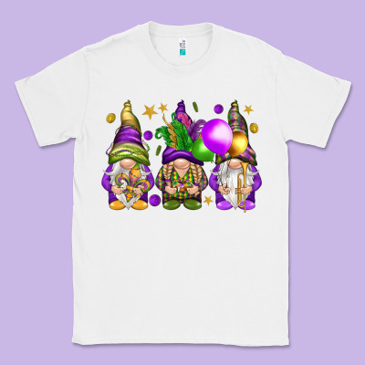 Mardi Gras Gnomies With Elements Classic Tee Designed By Howdyjamesfarm