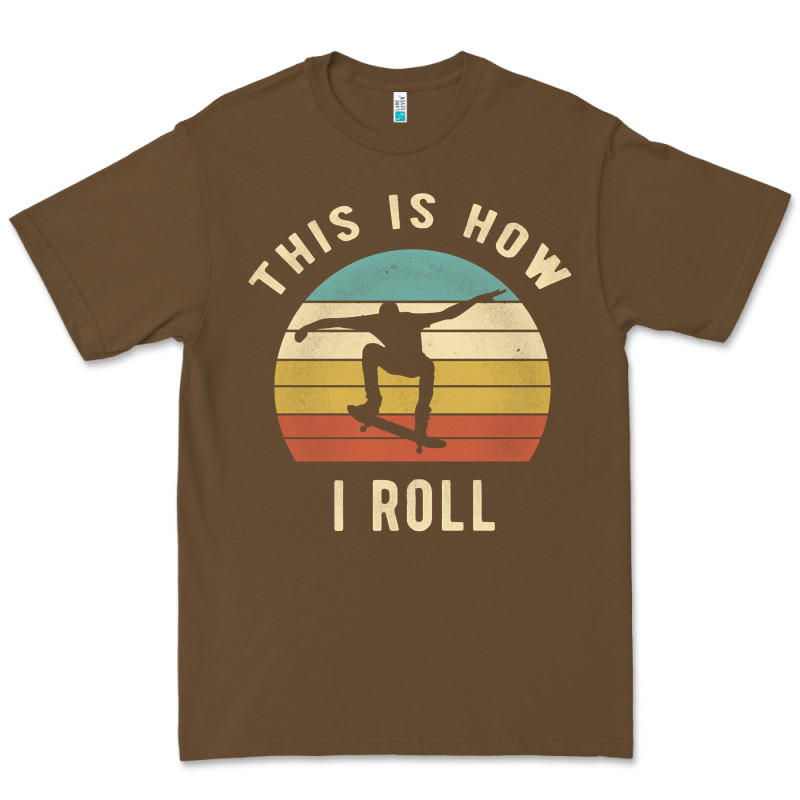 Skater - This Is How I Roll Retro Skateboard Gift Premium Tee by longCreatives | Teevron