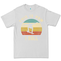 Dove Grey Skater - This Is How I Roll Retro Skateboard Gift Premium Tee - longCreatives