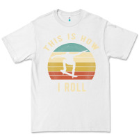 White Skater - This Is How I Roll Retro Skateboard Gift Premium Tee - longCreatives