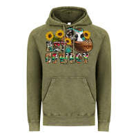Vintage Olive hey cowbow Vintage Hoodie - OliviaCreatesArt