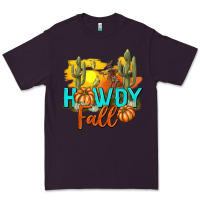 Plum Howdy Fall Premium Tee - texasbilliewilder