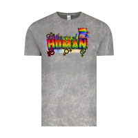 Cloud Rock We are all human Vintage Tee - CowGirlArtShop
