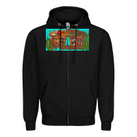 Black brave turquoise leopard cactus and floral arrow licanse plate Zipper Hoodie - Artiststas