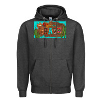 Charcoal Heather brave turquoise leopard cactus and floral arrow licanse plate Zipper Hoodie - Artiststas