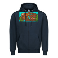 Navy brave turquoise leopard cactus and floral arrow licanse plate Zipper Hoodie - Artiststas
