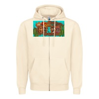 Sandshell brave turquoise leopard cactus and floral arrow licanse plate Zipper Hoodie - Artiststas
