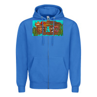 True Royal brave turquoise leopard cactus and floral arrow licanse plate Zipper Hoodie - Artiststas