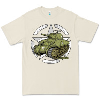 Bone Sherman M4A1 WWII Army Tank History Vintage Premium Tee - longCreatives