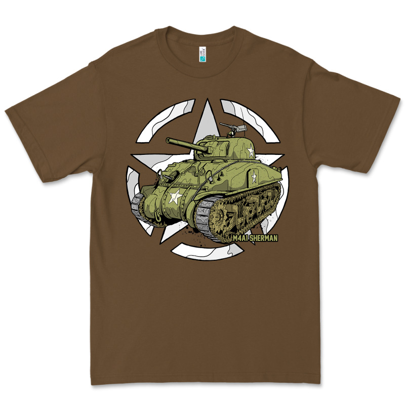 Sherman M4a1 Wwii Army Tank History Vintage Premium Tee by longCreatives | Teevron