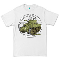 White Sherman M4A1 WWII Army Tank History Vintage Premium Tee - longCreatives
