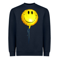 Navy Balloon smile Heavyweight Sweatshirt - Artiststas