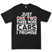 Black Just One More Car I Promise Mechanic Gift Car Lover Garage Premium Tee - longCreatives