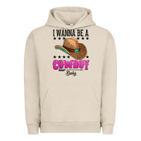 Pigment French Oak i wanna be a cowboy baby Urban Hoodie - AdoDesignShop
