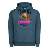Pigment Midnight Navy i wanna be a cowboy baby Urban Hoodie - AdoDesignShop