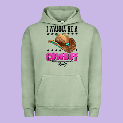 I Wanna Be A Cowboy Baby Urban Hoodie Designed By Adodesignshop