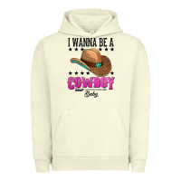Pigment Pistachio i wanna be a cowboy baby Urban Hoodie - AdoDesignShop