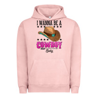 Pigment Salmon i wanna be a cowboy baby Urban Hoodie - AdoDesignShop