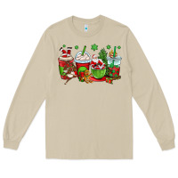 Mushroom christmas santa claus coffee cups Long Sleeve Tee - OliviaCreatesArt