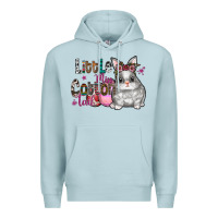 Blue Mist Little Miss Cotton Tail Premium Hoodie - CowhideDigitalArt