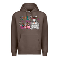 Coffee Little Miss Cotton Tail Premium Hoodie - CowhideDigitalArt