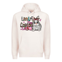 Pale Pink Little Miss Cotton Tail Premium Hoodie - CowhideDigitalArt