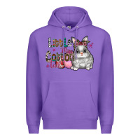 Purple Little Miss Cotton Tail Premium Hoodie - CowhideDigitalArt