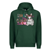 Sports Green Little Miss Cotton Tail Premium Hoodie - CowhideDigitalArt