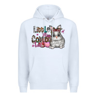 White Little Miss Cotton Tail Premium Hoodie - CowhideDigitalArt