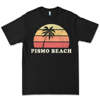 Black Pismo Beach CA Vintage 70s Retro Throwback Design Premium Tee - longCreatives
