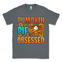 Charcoal Heather Pumpkin pie obsessed Classic Tee - Artiststas