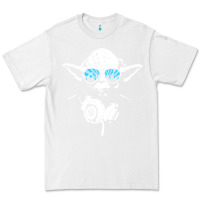 White DJ Yoda Premium Tee - longCreatives